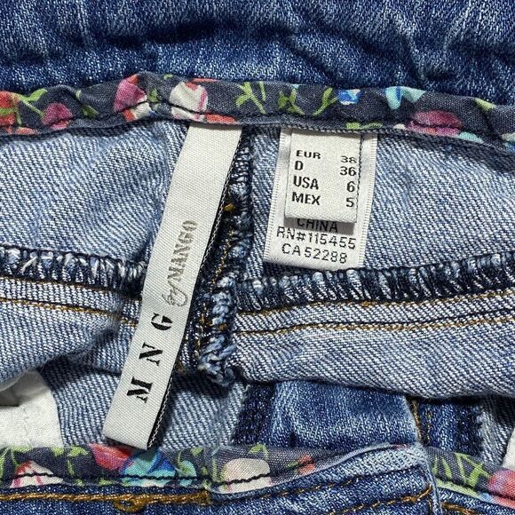 MNG by Mango Super Low Rise Jeans Sz 6 - Picture 3 of 12